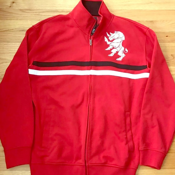 Ecko unlimited red embroidered zip up jacket - Picture 1 of 3